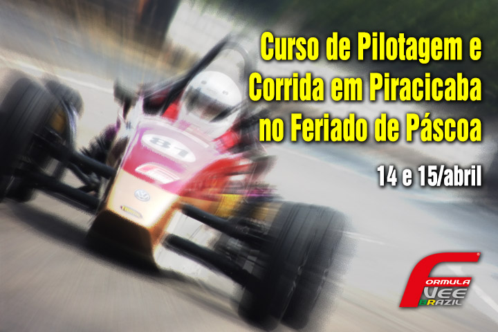 FVee terá curso de pilotagem e corrida para novatos no feriado de Páscoa, em Piracicaba